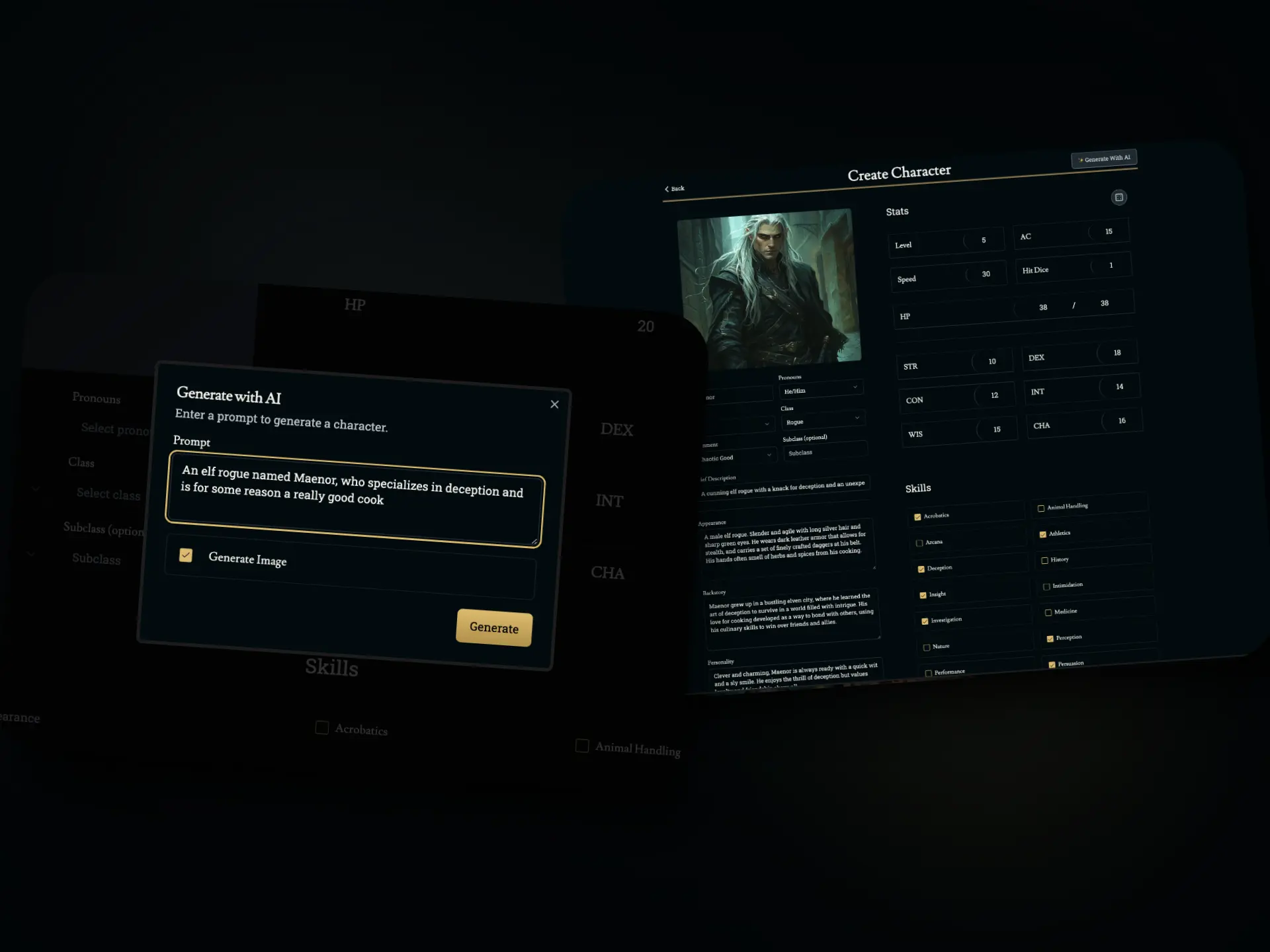 AI Character Generation Process