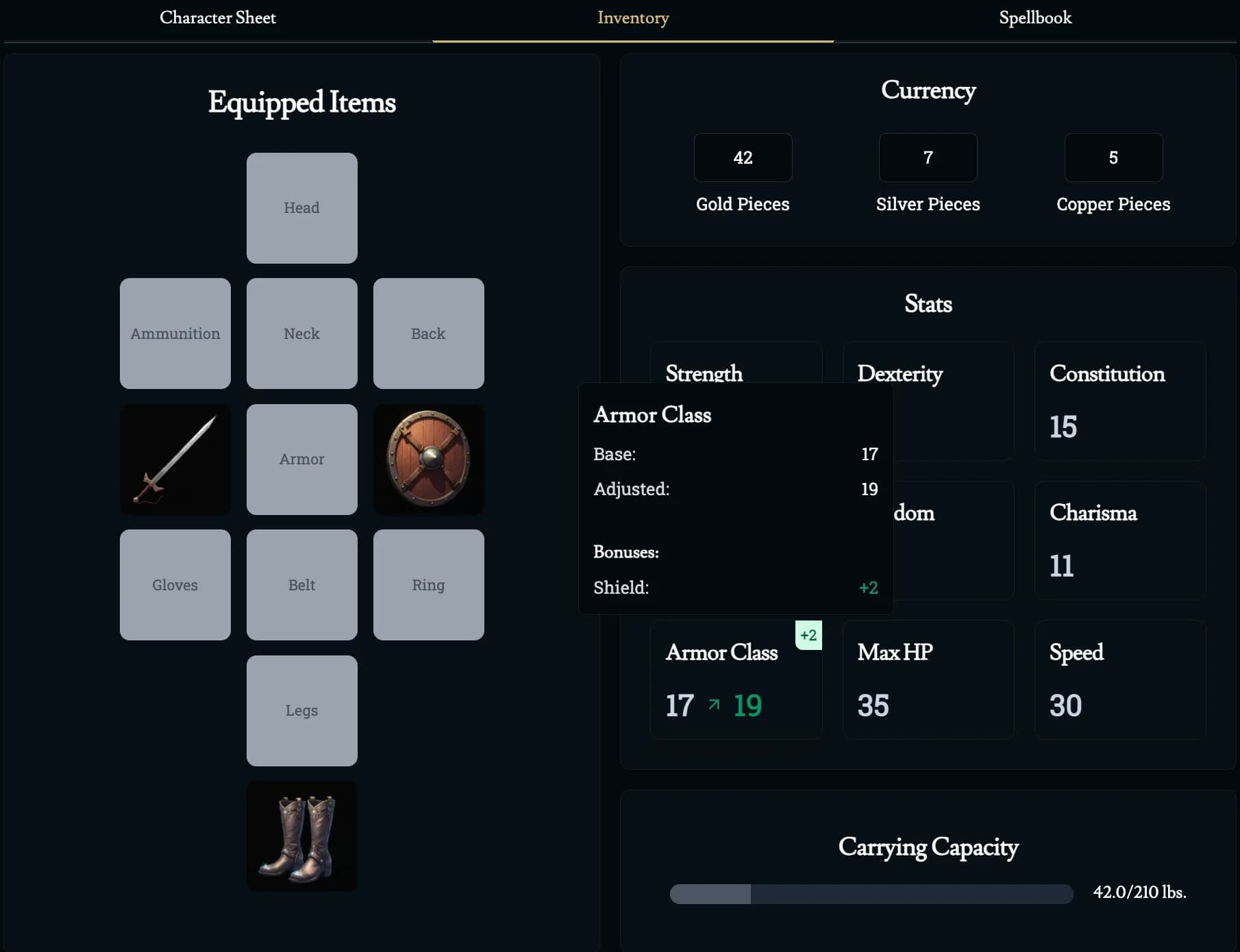 Friends & Fables Equipped Items