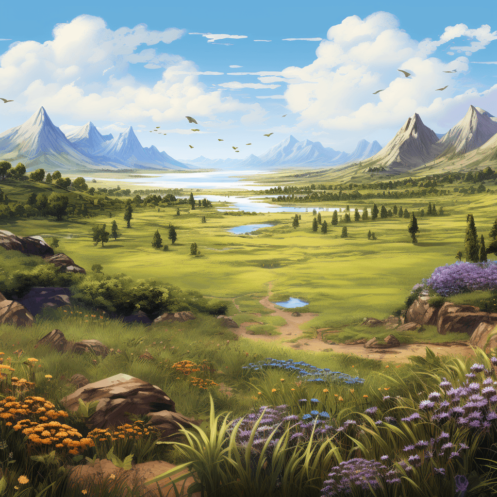 The boundary. world illustration - Fantasy theme
