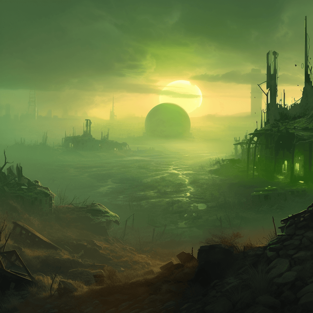 Zombie apoc simulator world illustration - Zombie theme