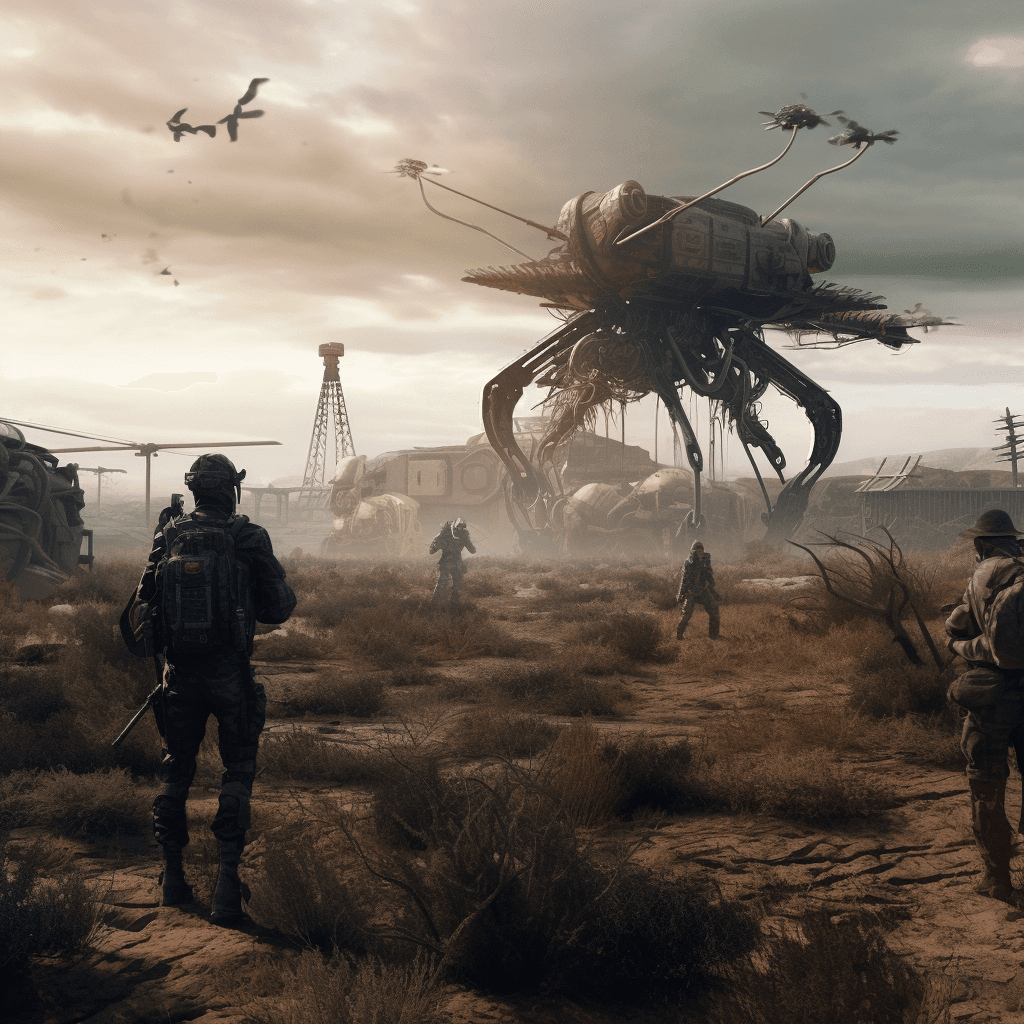 Earth  world illustration - Alien Invasion theme
