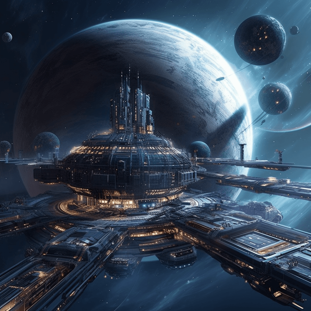 Nexus Ascendant world illustration - Space Opera theme