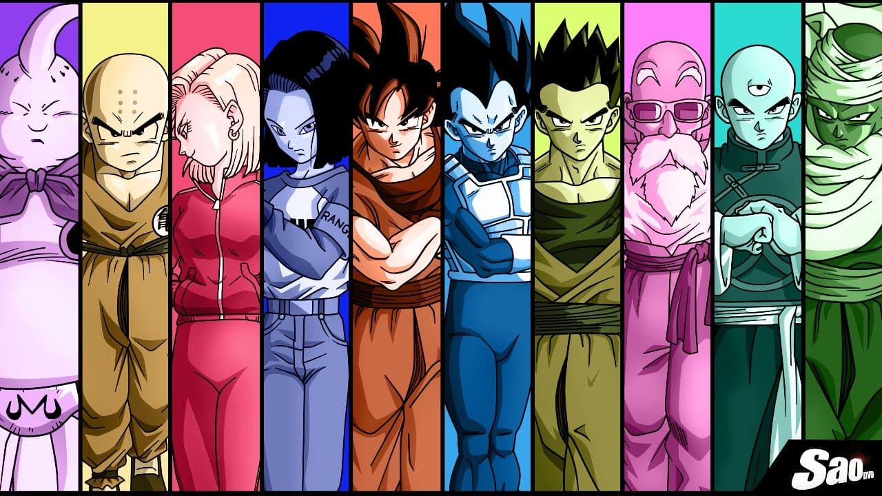 DBZ Universe 7 world illustration - Dragonball Z Fantasy theme