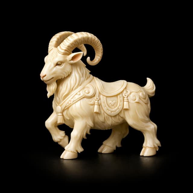 Ivory Goats Figurine of Wondrous Power