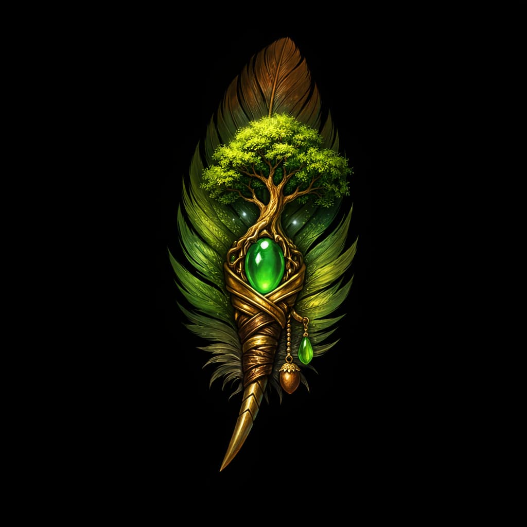 Tree Feather Token
