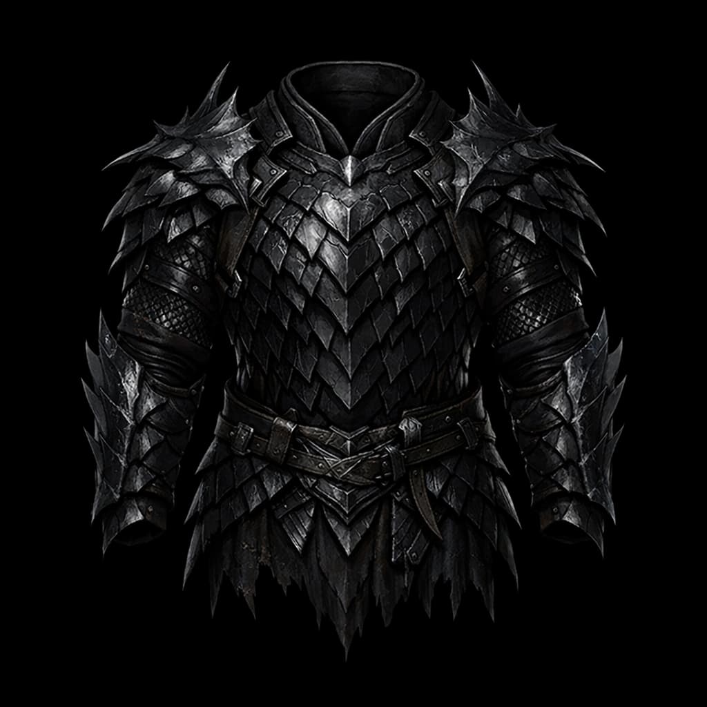 Black Dragon Scale Mail