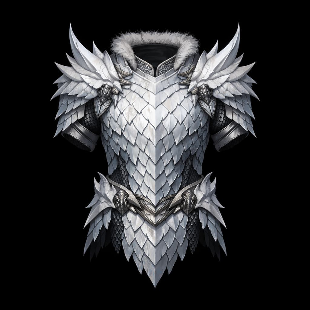 White Dragon Scale Mail