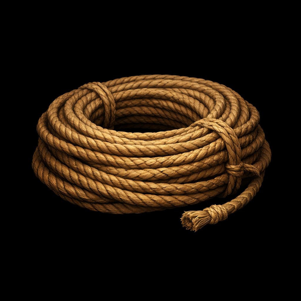 Rope, hempen (50 feet)