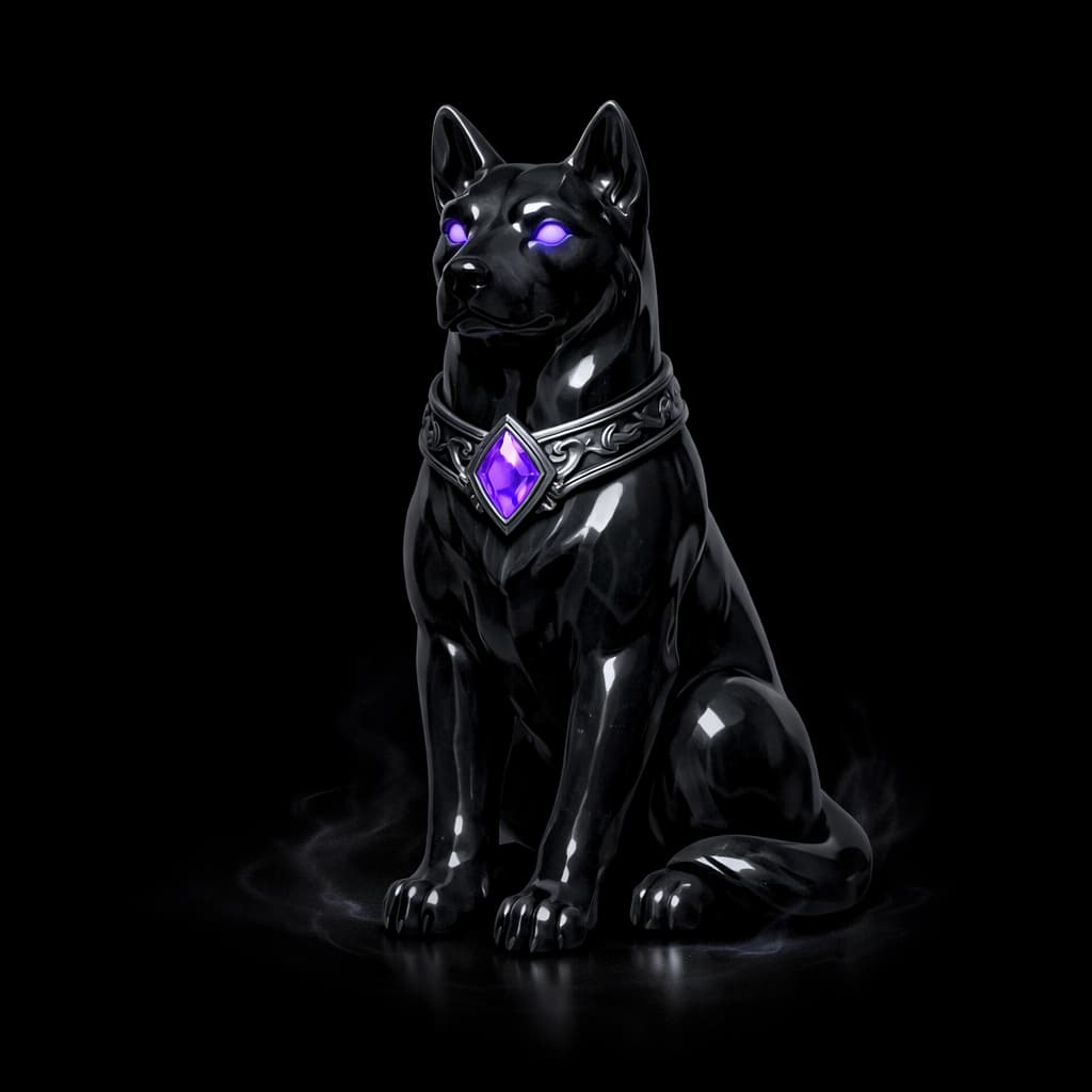 Onyx Dog Figurine of Wondrous Power