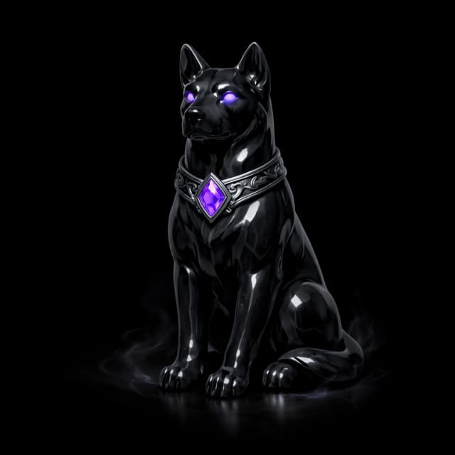 Onyx Dog Figurine of Wondrous Power