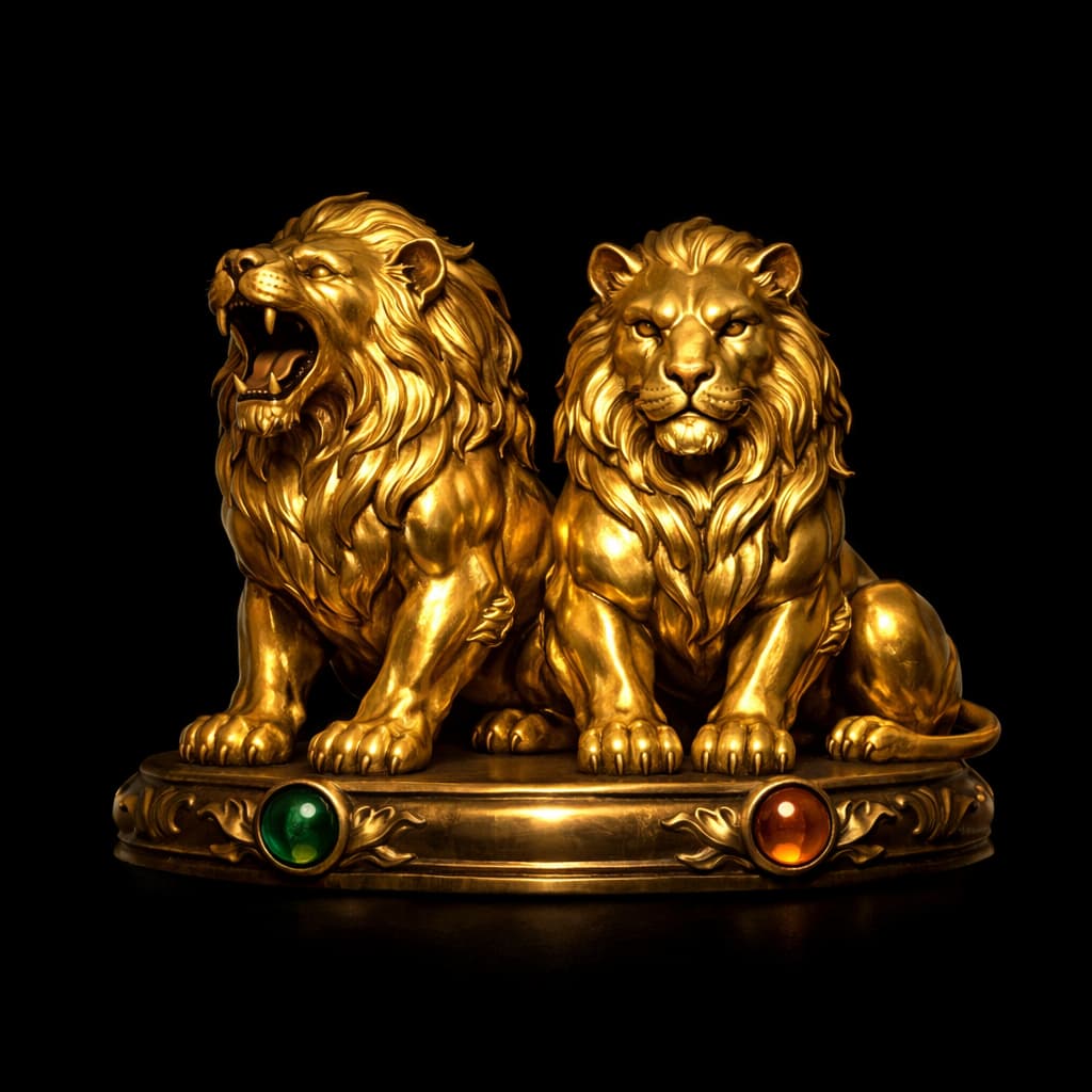 Golden Lions Figurine of Wondrous Power