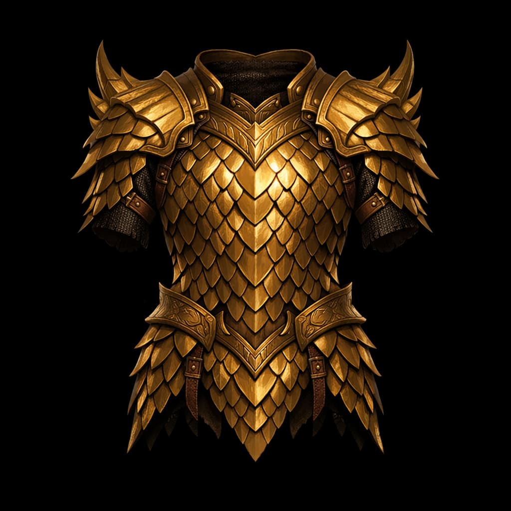 Brass Dragon Scale Mail