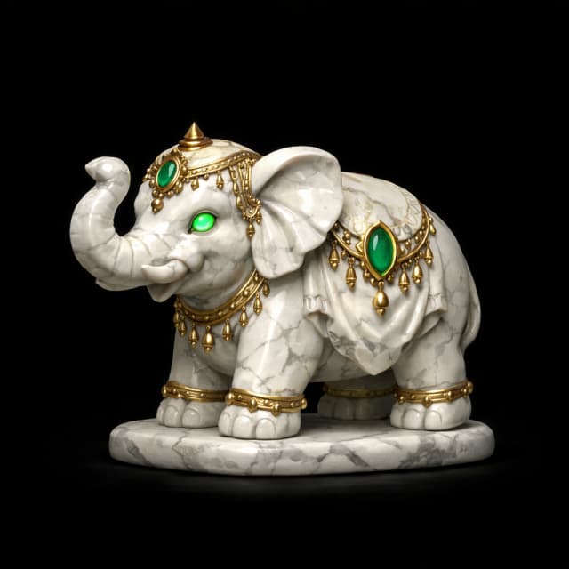 Marble Elephant Figurine of Wondrous Power
