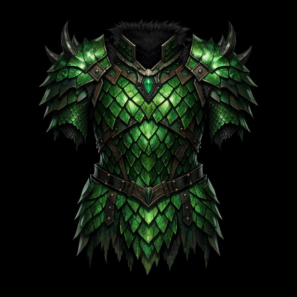 Green Dragon Scale Mail