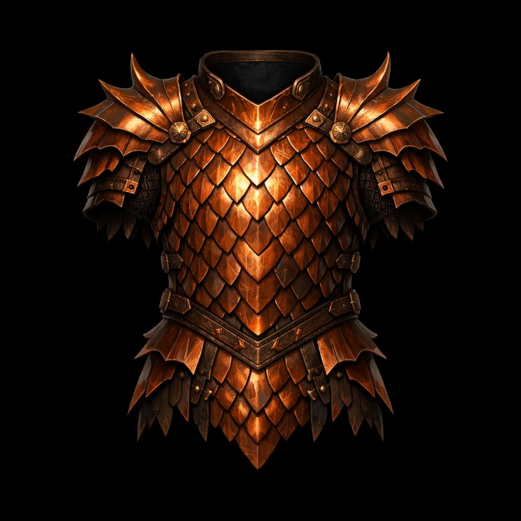 Copper Dragon Scale Mail