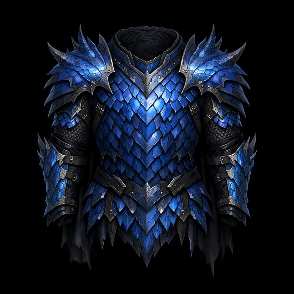 Blue Dragon Scale Mail