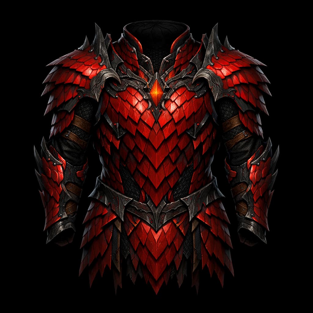 Red Dragon Scale Mail