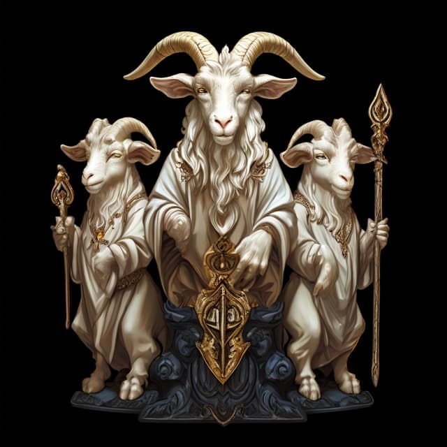 Ivory Goats Figurine of Wondrous Power