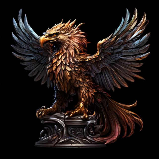 Bronze Griffon Figurine of Wondrous Power