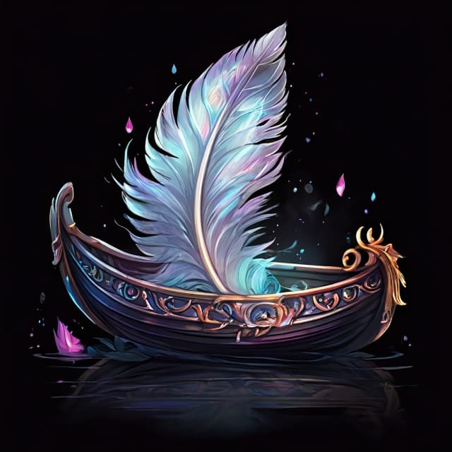 Swan Boat Feather Token