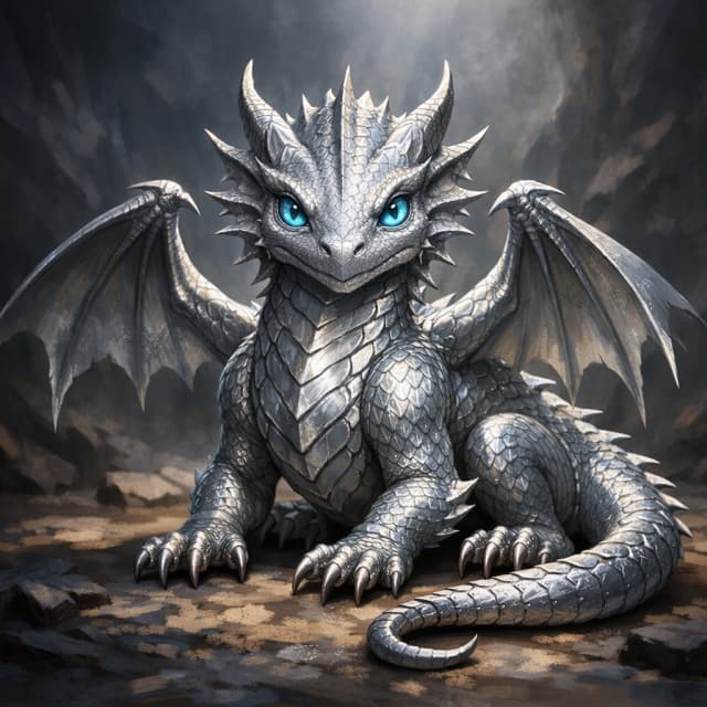 Silver Dragon Wyrmling