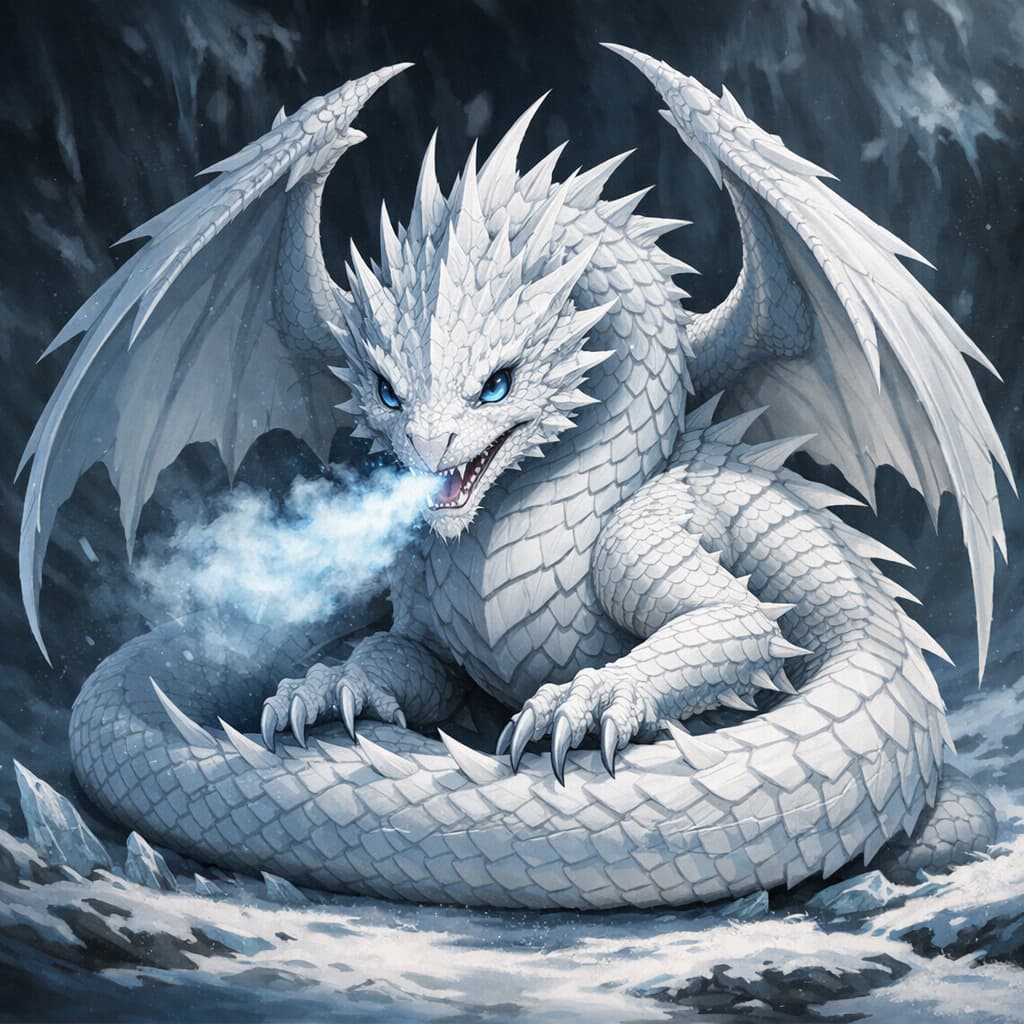 Young White Dragon