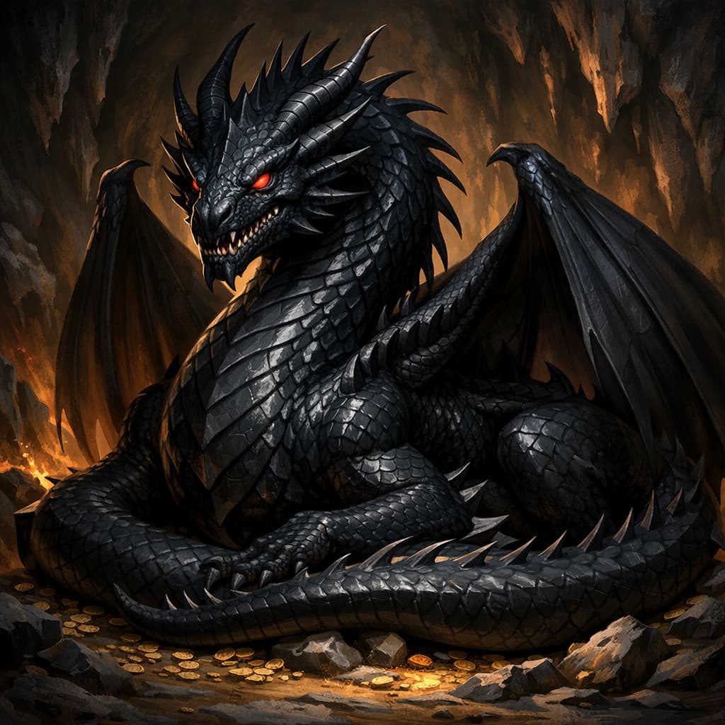 Adult Black Dragon