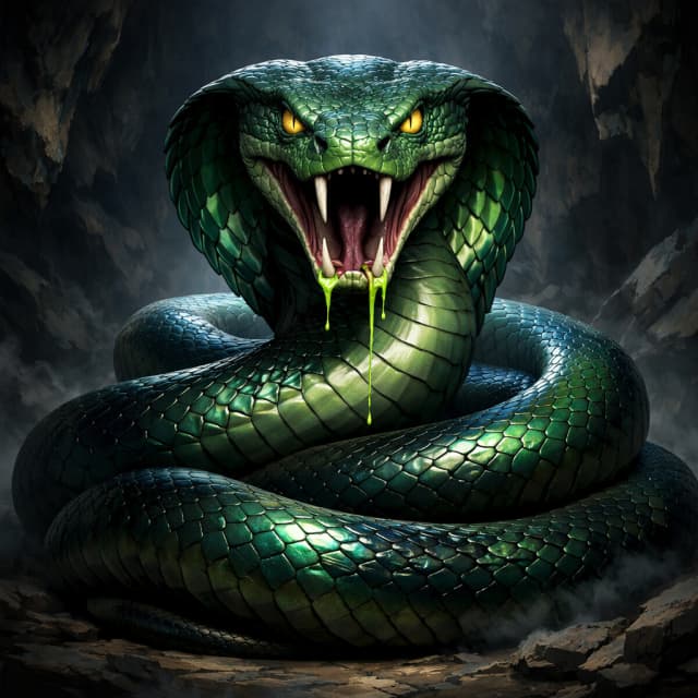 Giant Poisonous Snake