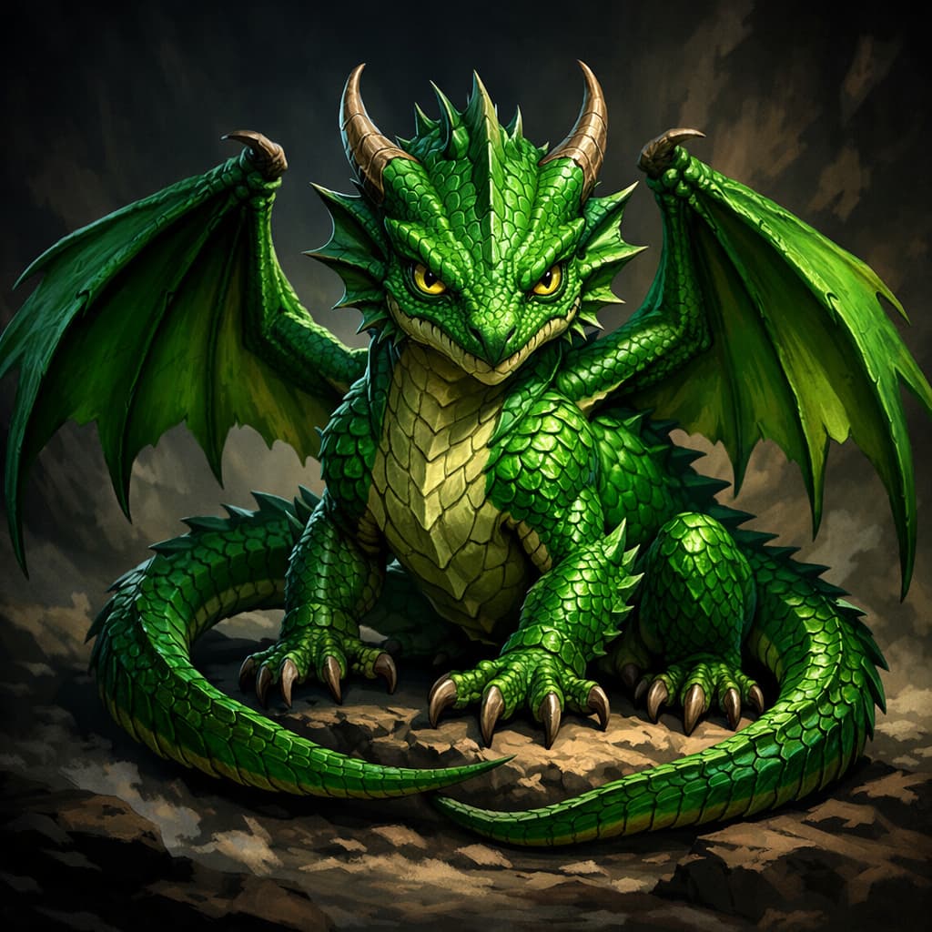 Green Dragon Wyrmling