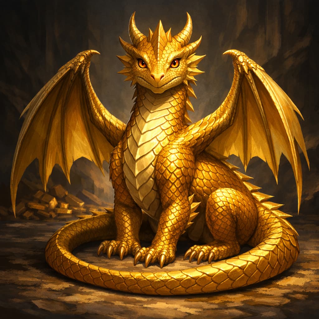 Young Gold Dragon