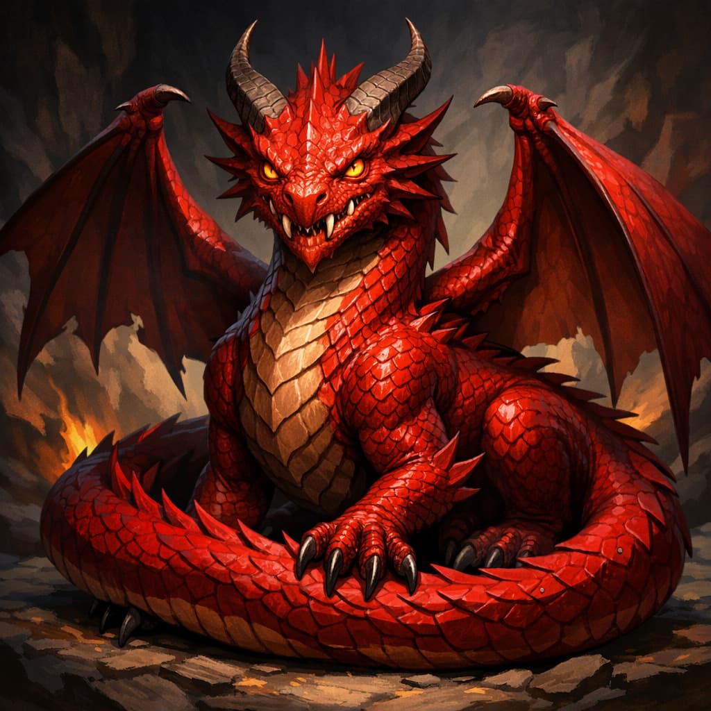 Young Red Dragon