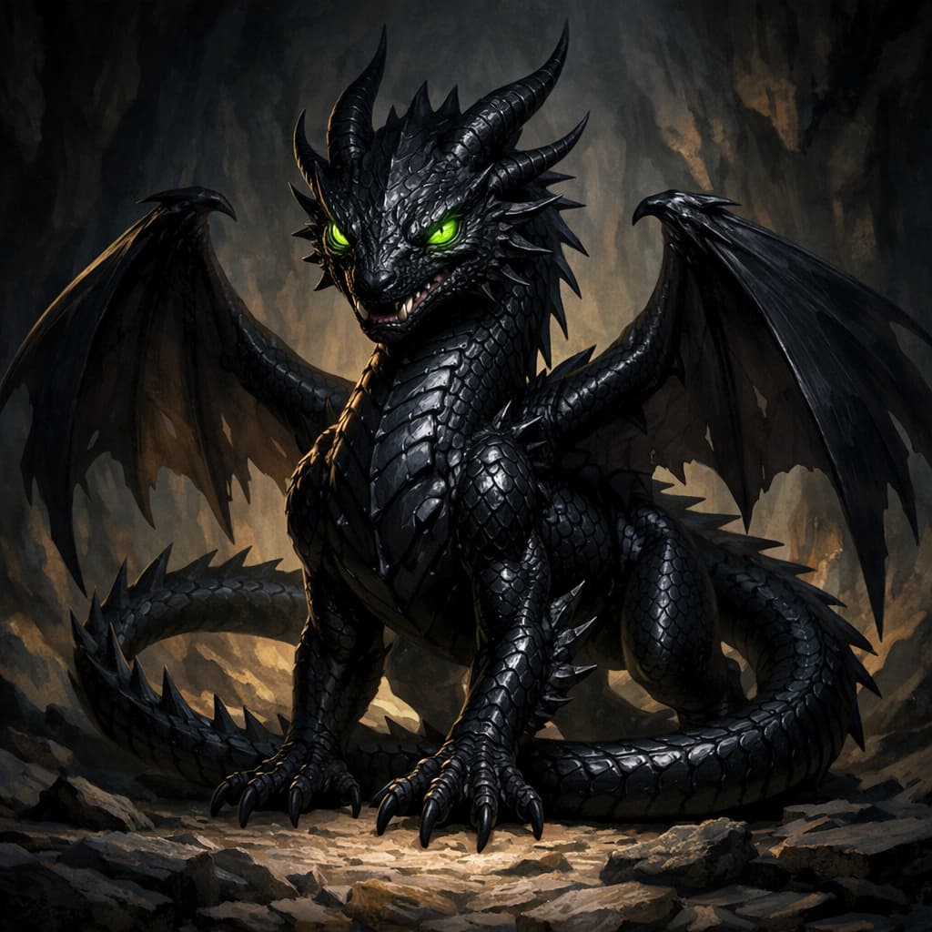 Young Black Dragon