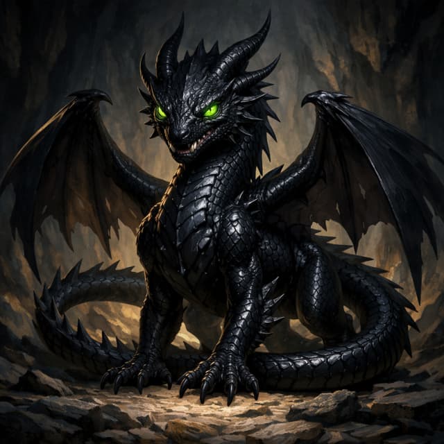 Young Black Dragon