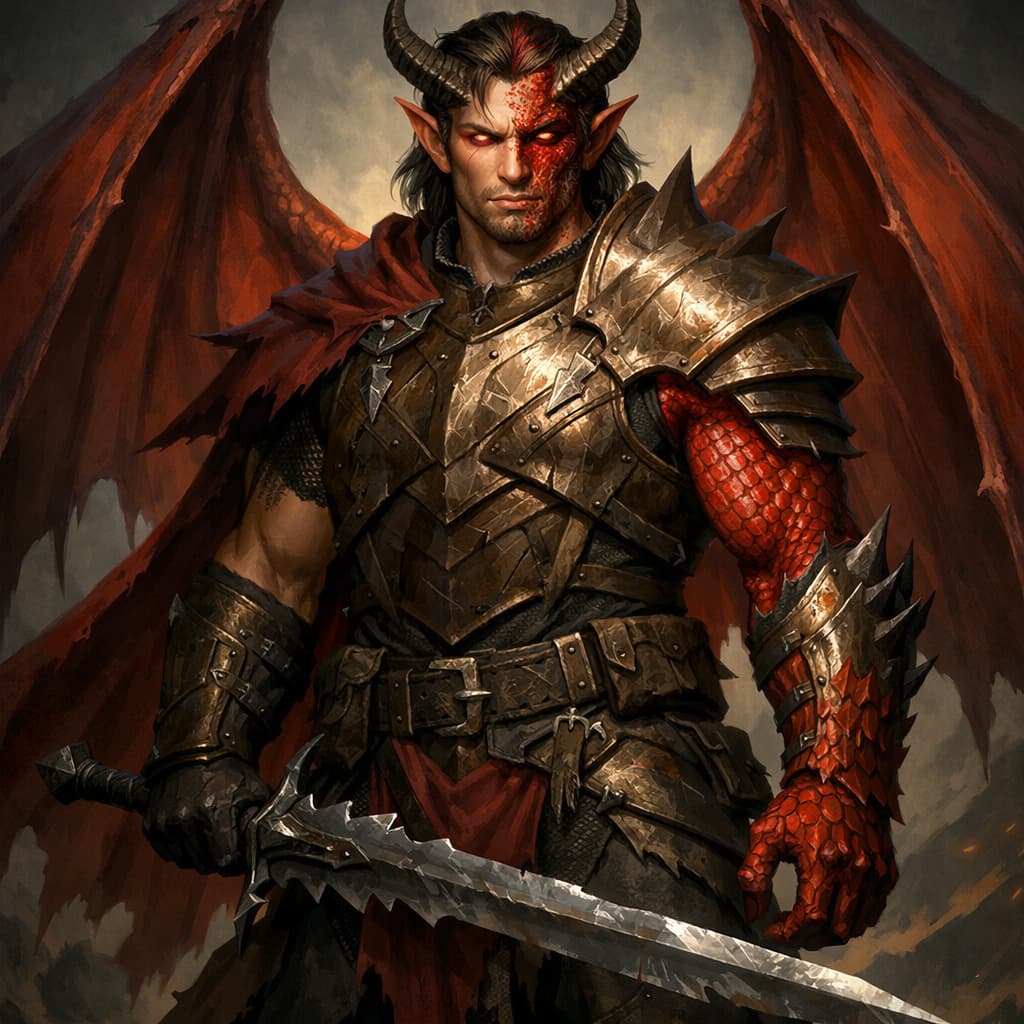Half-Red Dragon Veteran