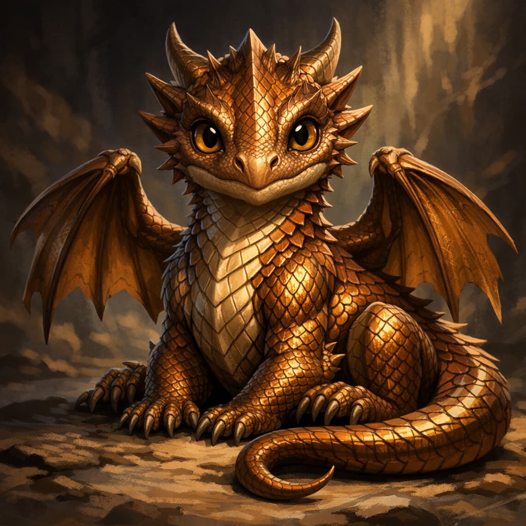 Bronze Dragon Wyrmling