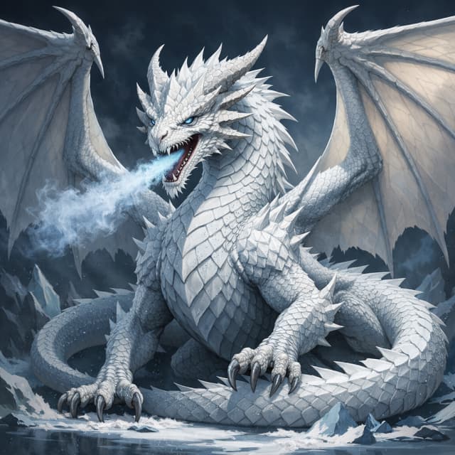 Adult White Dragon