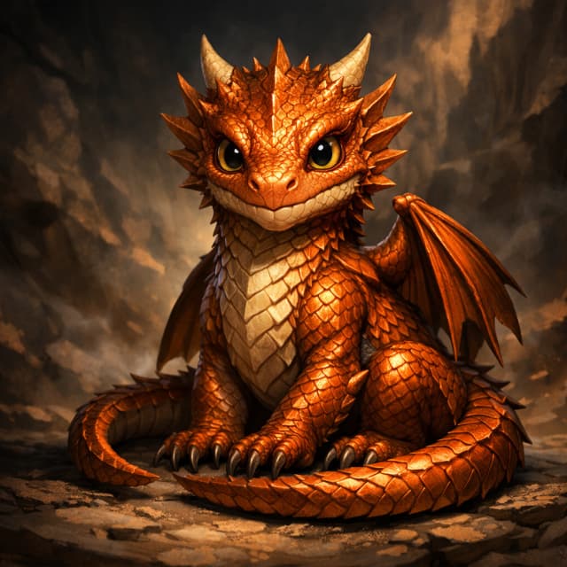 Copper Dragon Wyrmling