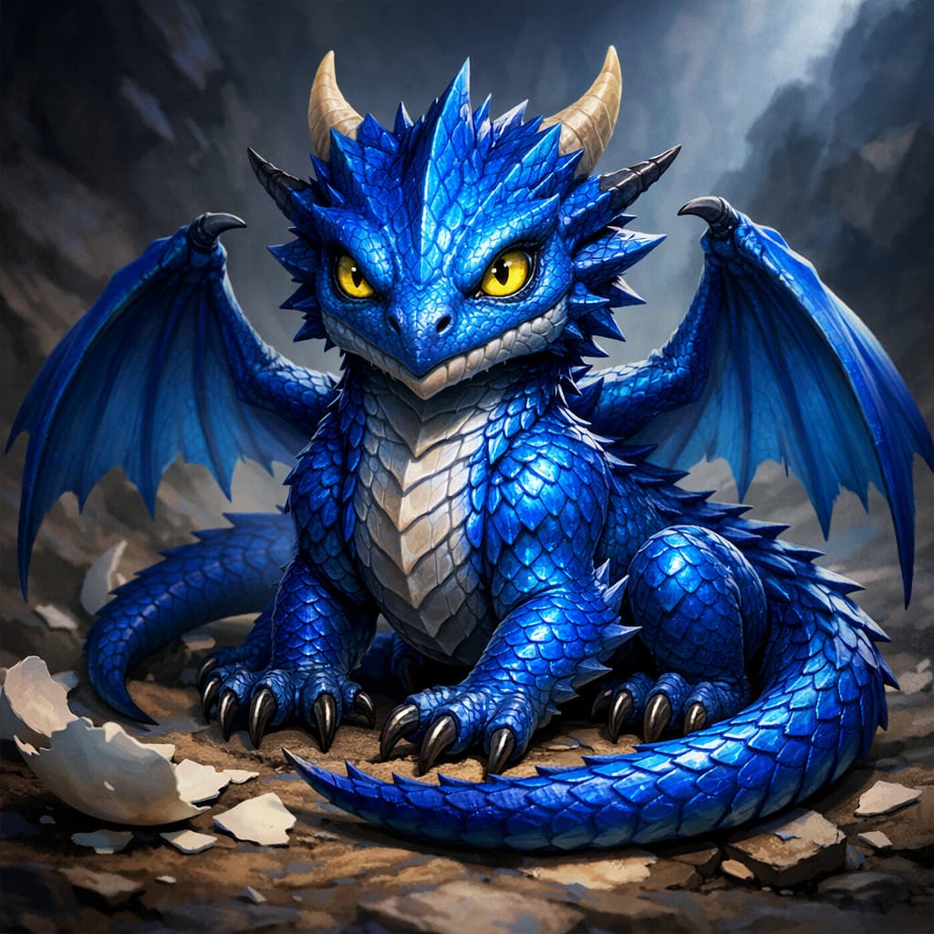 Blue Dragon Wyrmling