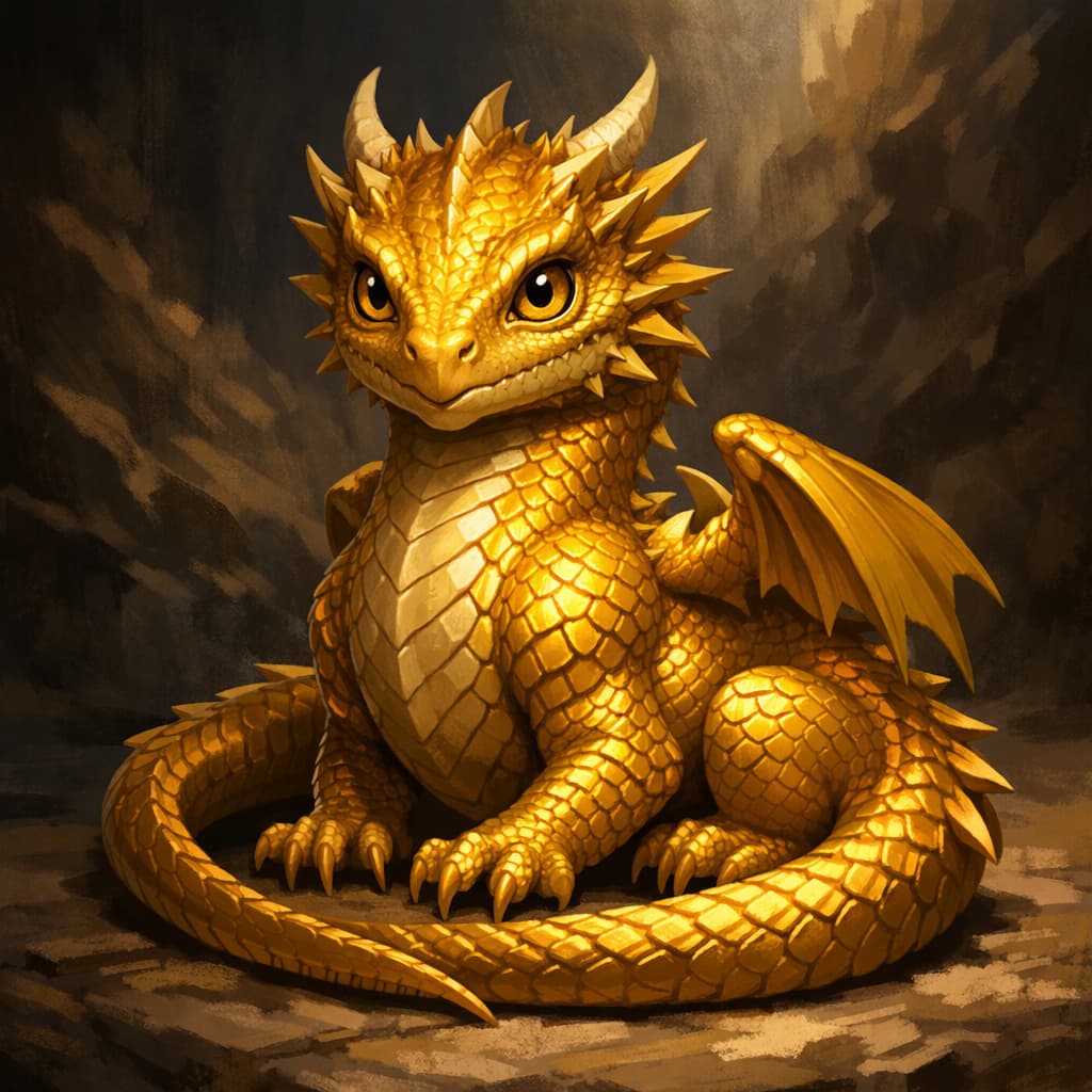 Gold Dragon Wyrmling