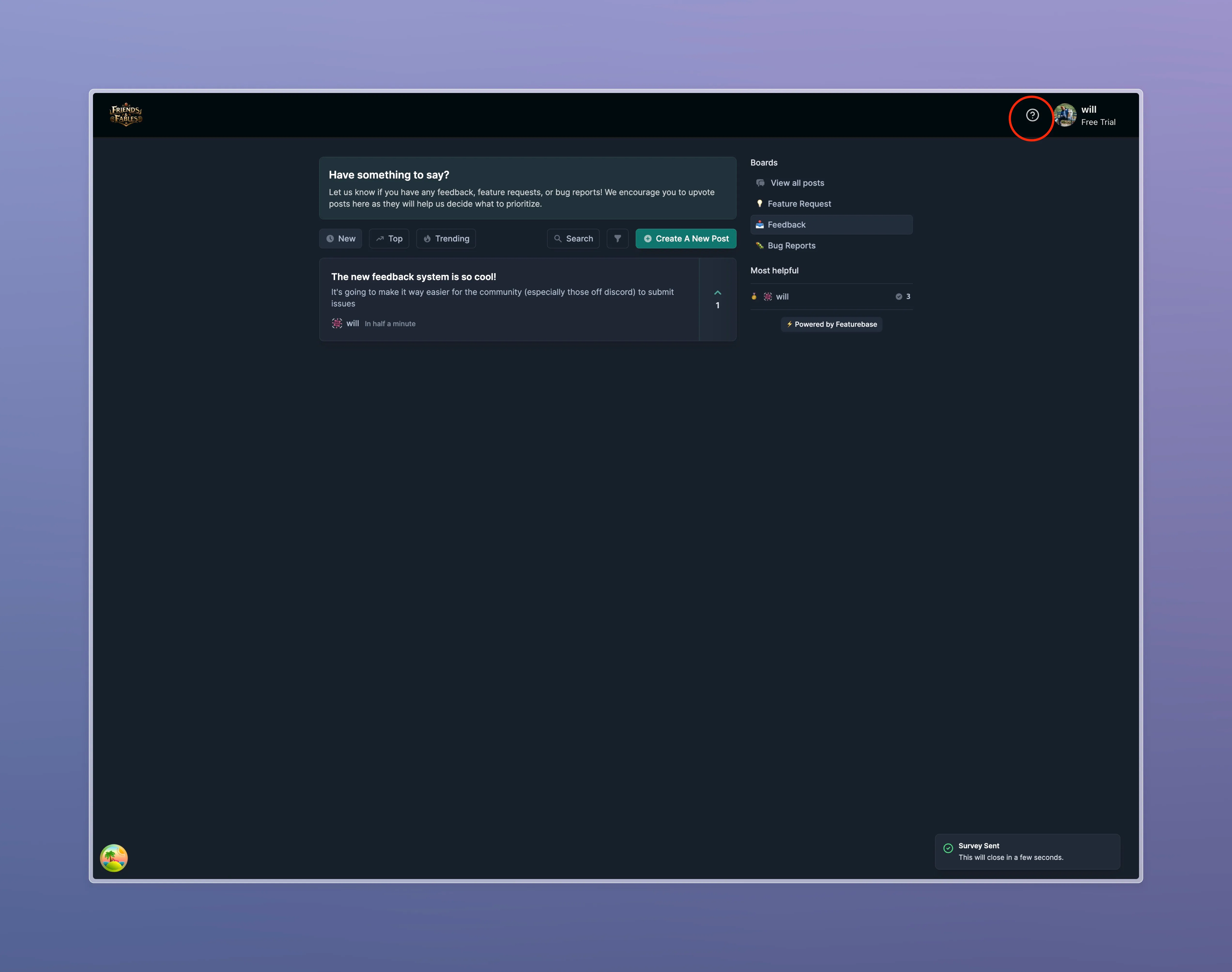 Feedback, feature requests, and bug reports!