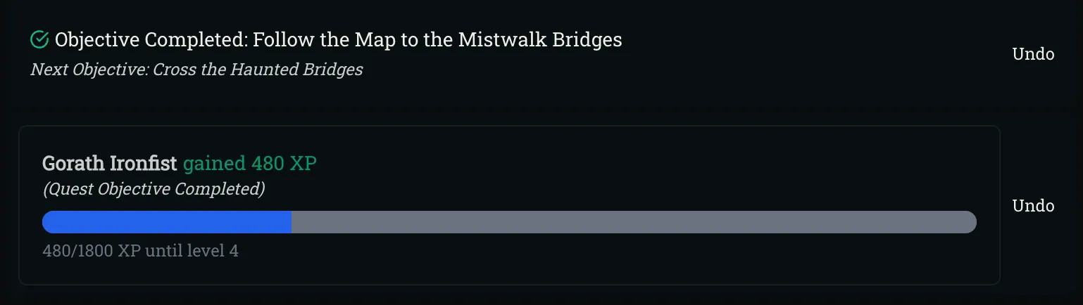 Unique Usernames and Quest XP