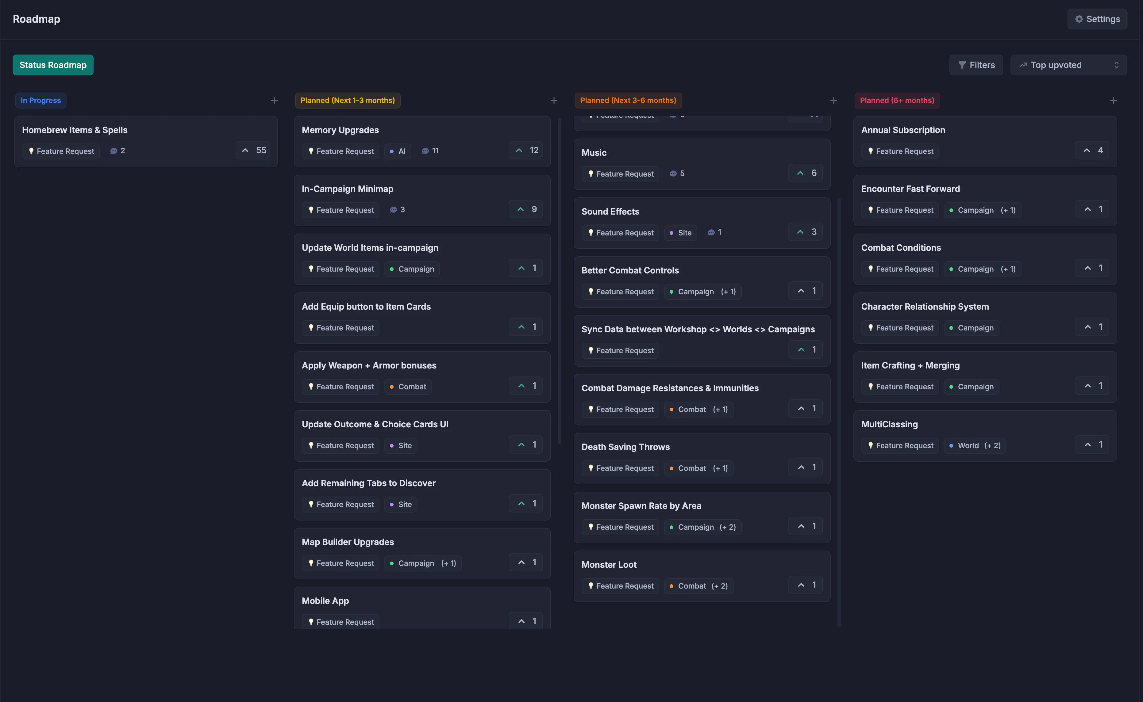 Check out our updated Roadmap!