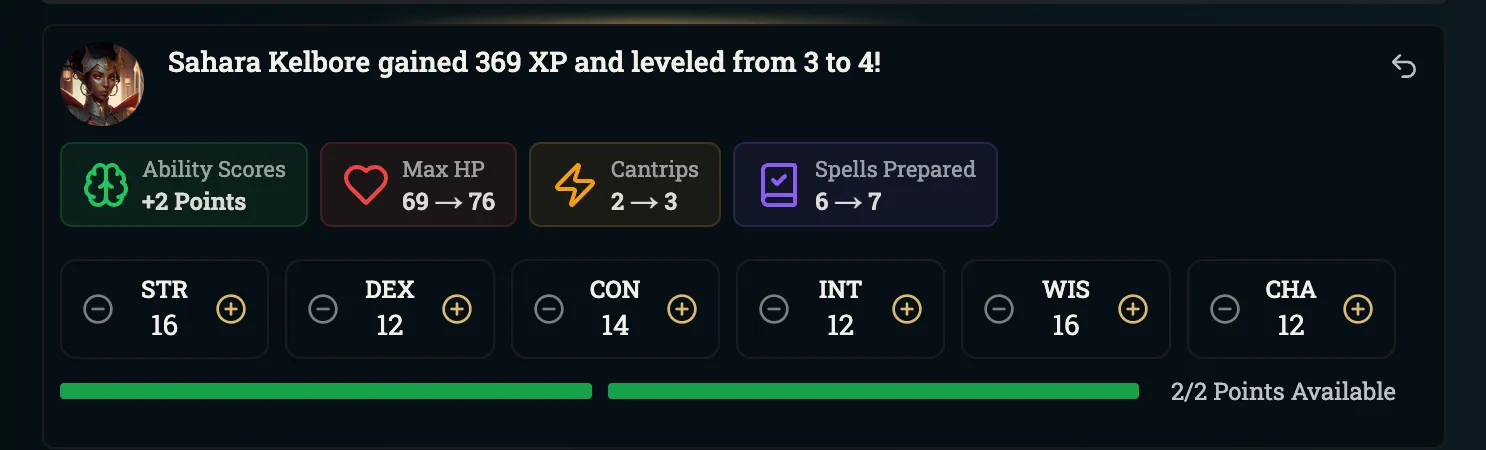 XP & Leveling are back!