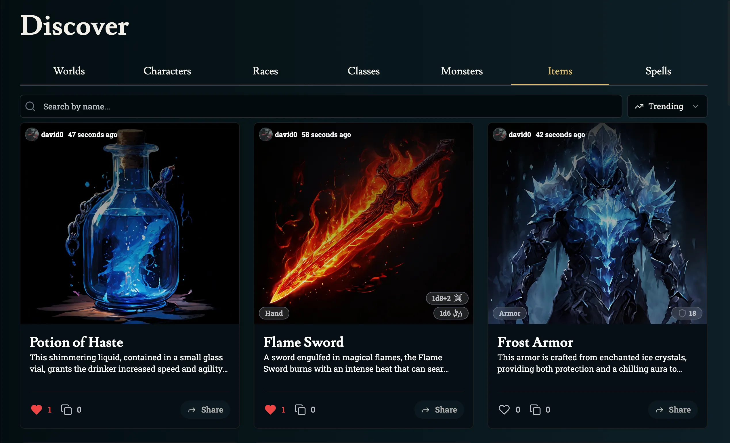 Discover Everything, Likes, Public Profiles