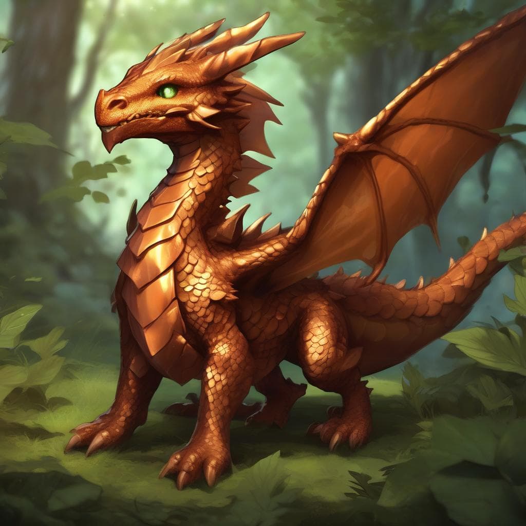 Copper Dragon Wyrmling
