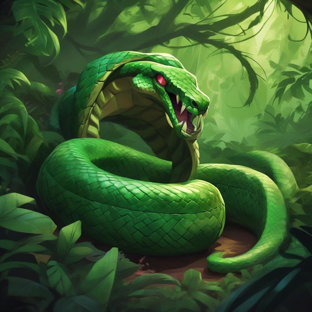 Giant Poisonous Snake