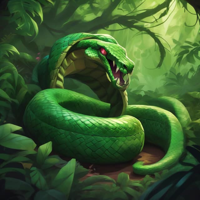 Giant Poisonous Snake