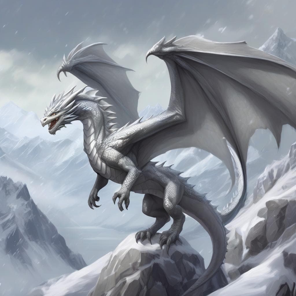 Young Silver Dragon