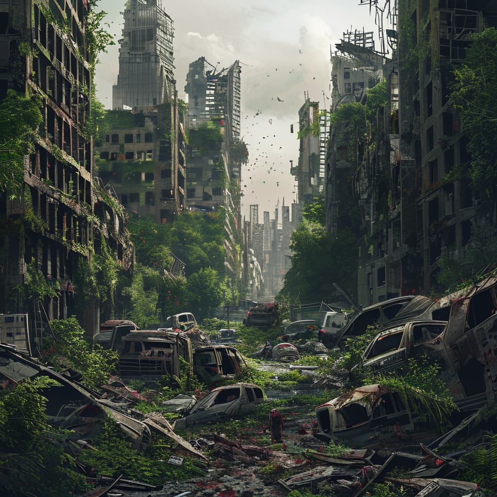 The Fallen Off Humanity world illustration