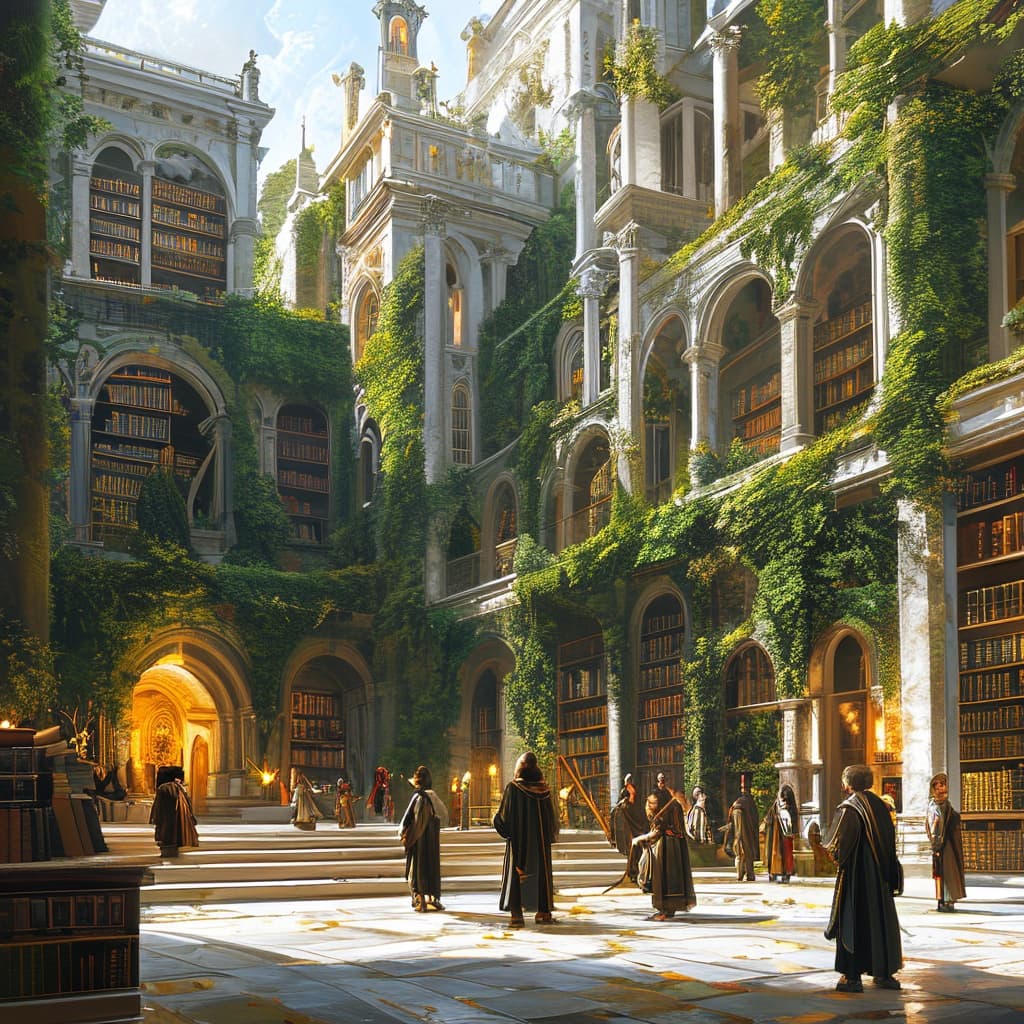 Orilath: The Spiral College world illustration